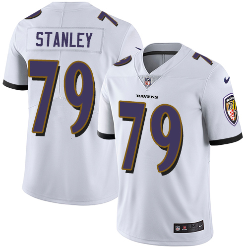 2019 Men Baltimore Ravens #79 Stanley white Nike Vapor Untouchable Limited NFL Jersey